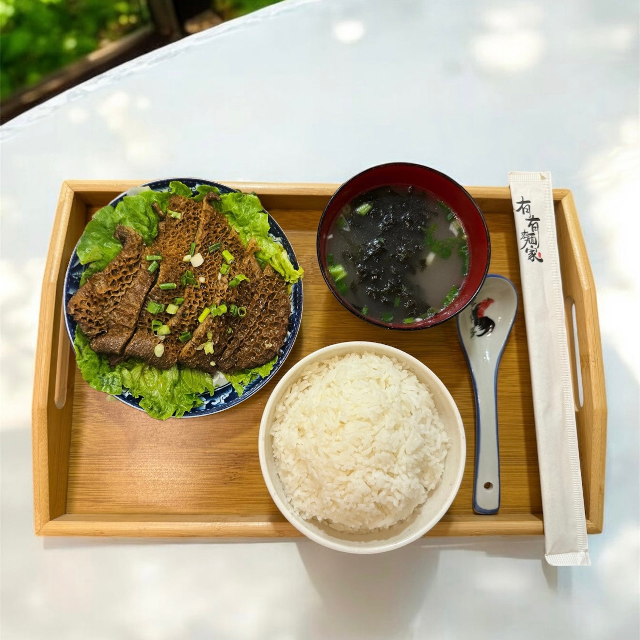 五香牛肚飯 - 附送 {養顏紫菜湯一碗}