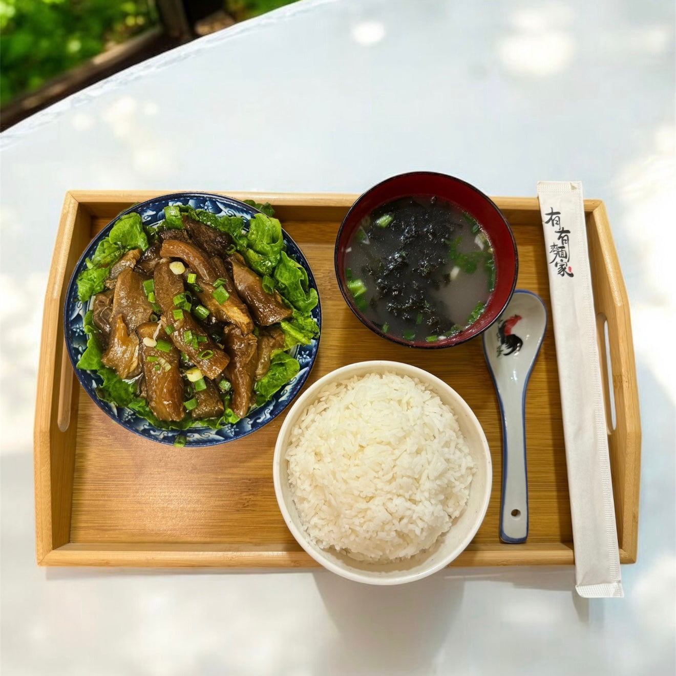五香牛筋飯 - 附送 {養顏紫菜湯一碗}